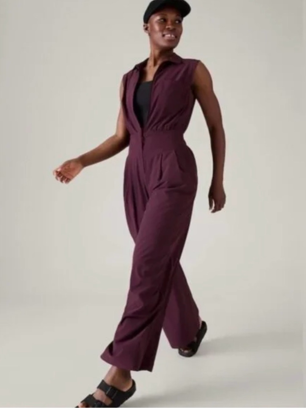 Athleta Brooklyn Heights Wide Leg Jumpsuit Size 4
